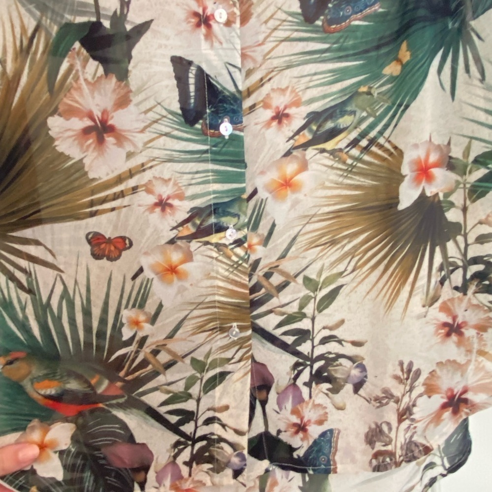 2 for 10 ☀️🌿 Sleeveless airy summer floral patterned blouse - Picture 7 of 12